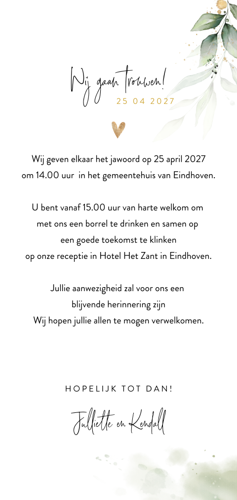 Kaart binnenkant