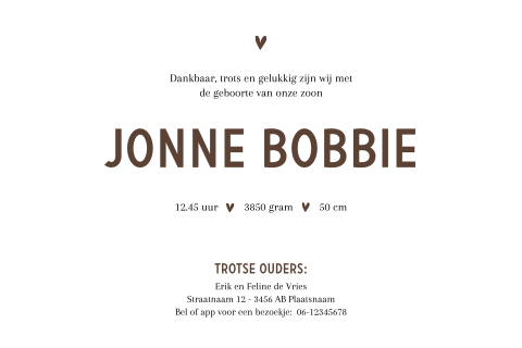 Kaart binnenkant