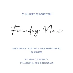 Silhouet geboortekaartje grote zus en broertje in bootje