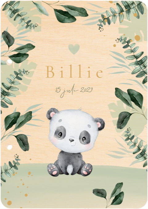 Bewaarbundel met panda