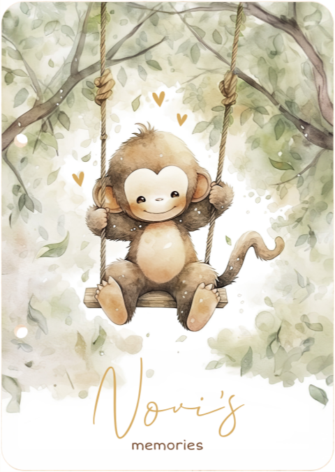 Lieve bewaarbundel met aapje