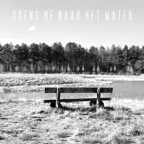 Rouwkaart natuur met foto bij het water