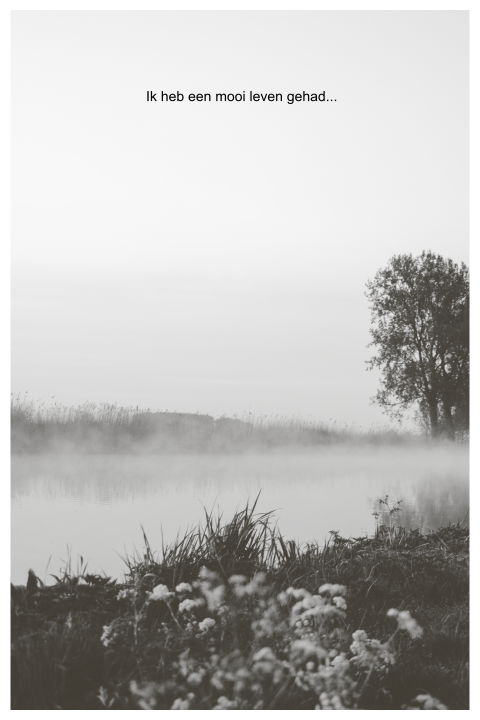 Rouwkaart landschap