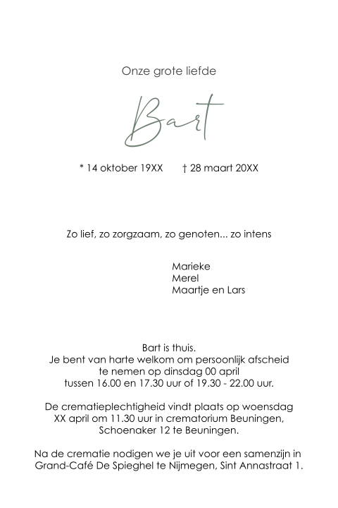 Kaart binnenkant