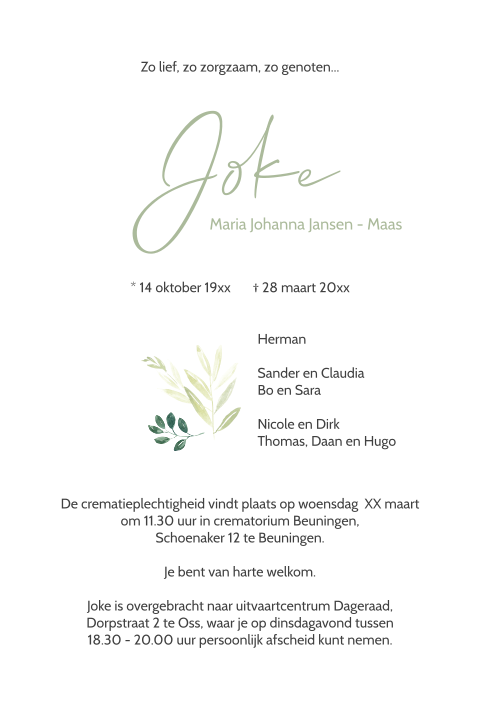 Kaart binnenkant