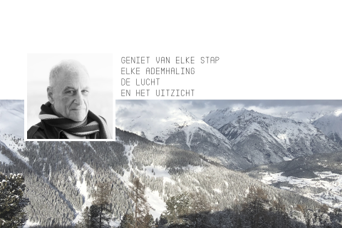 Bedankkaartje na overlijden vakantiefoto met bergen