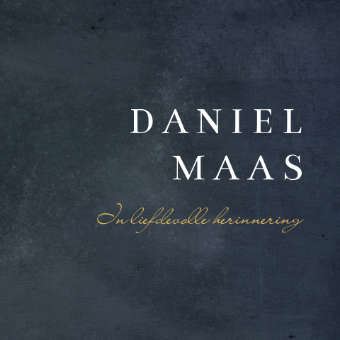 Rouwkaart typografisch