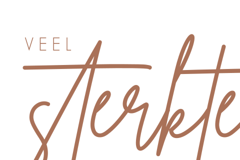 Wenskaart rouw veel sterkte