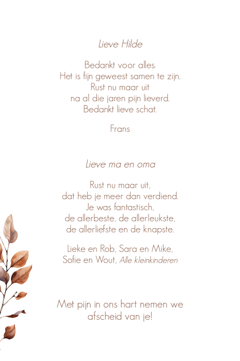 Kaart binnenkant