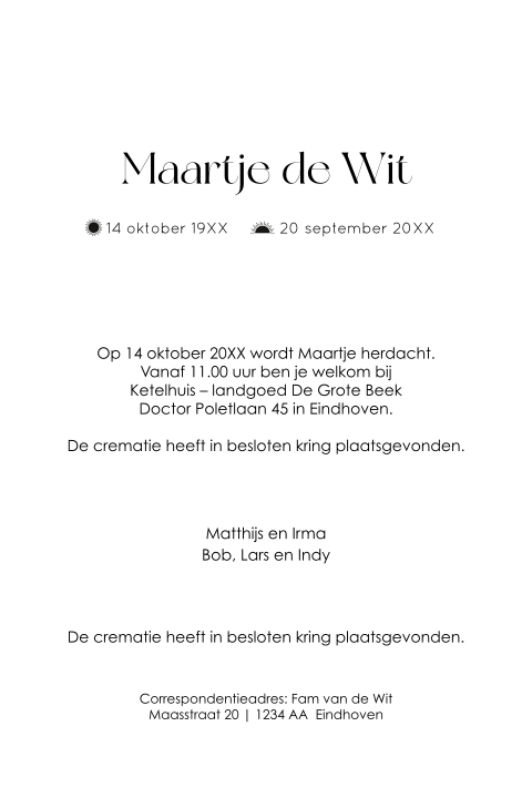 Kaart binnenkant