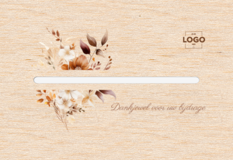 Collectekist bedankt voor uw eigen bijdrage | bloemen design