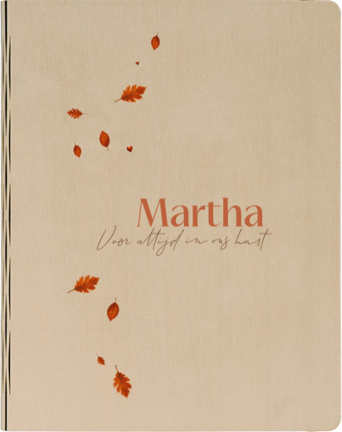 Omslag herfstbladeren Martha