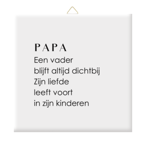 Herinneringstegel voor papa – liefdevol en tijdloos