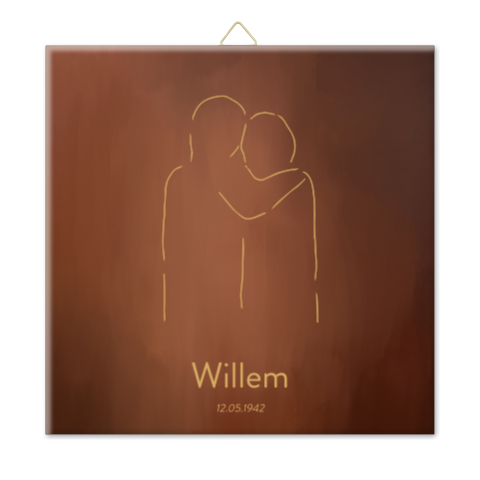 Tegel lijntekening
