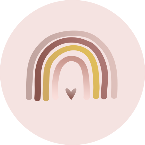 Sluitzegel regenboog roze