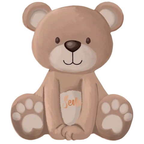 Geboortekaartje stansvorm beertje sem