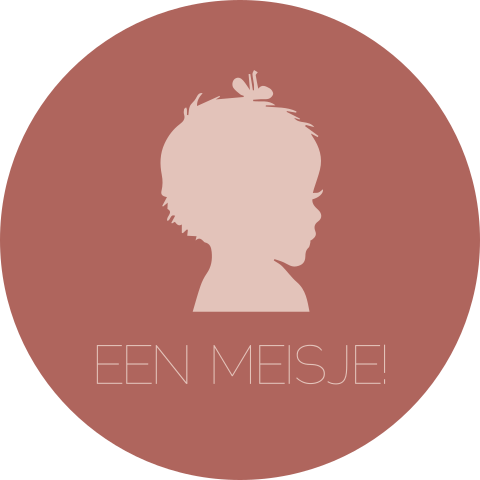 Sluitzegel baby meisje silhouette
