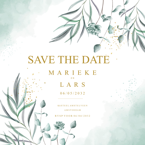 Savethedate eucalyptus