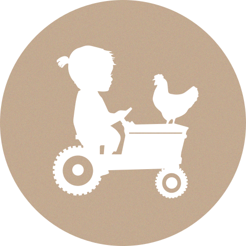 Sluitzegel kraftlook tractor wit