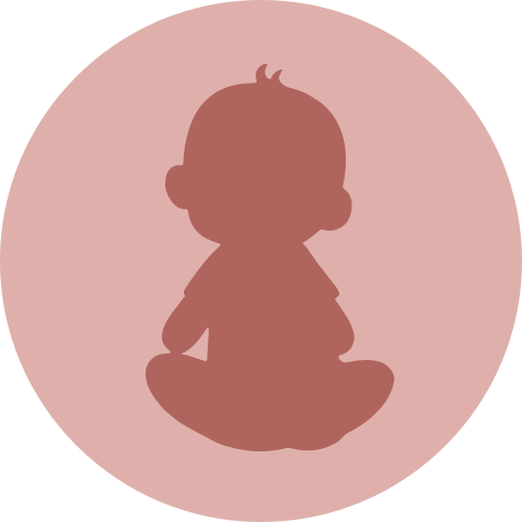Sluitzegel baby meisje in warm roze