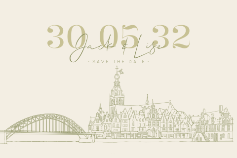 SavetheDate Nijmegen hippe kleuren