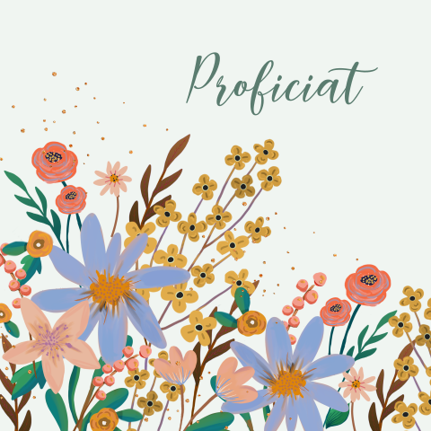 Verjaardagskaart veldbloemen met glitterlook