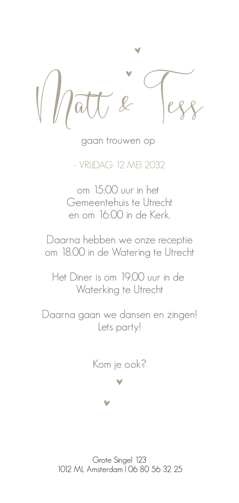 Kaart binnenkant