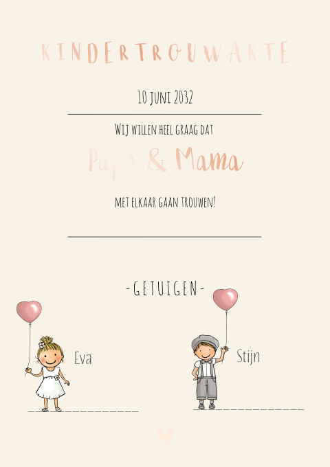 Kinderakte twee kinderen met ballonnen2