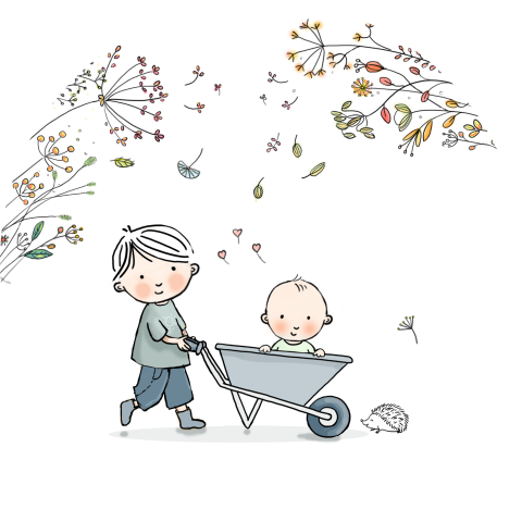 Behangcirkel  takjes groen