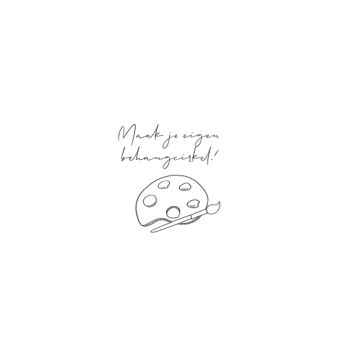 Behangcirkel rond 80 cm wit