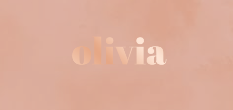 Langwerpig geboortekaartje met waterverf achtergrond