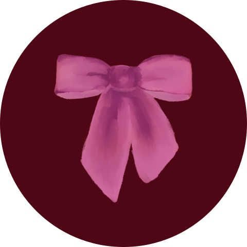 Roze Sluitzegel met Strik (per vel, 25 stickers op één vel)