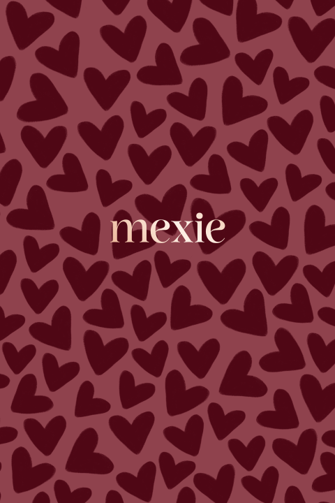 Roze Geboortekaartje met Bordeauxrode Hartjes