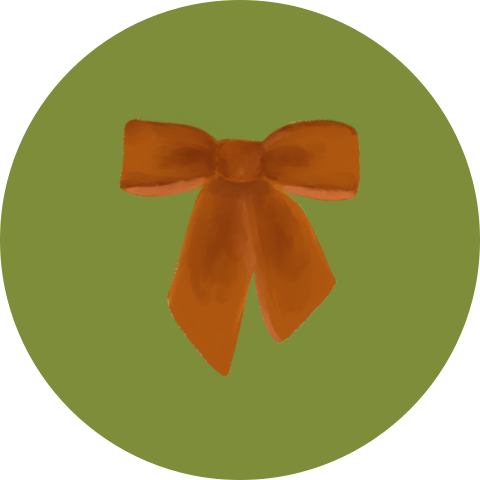 Groene Sluitzegel met Strik (per vel, 25 stickers op één vel)