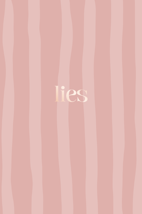 Roze gestreept geboortekaartje - met roségoudfolie