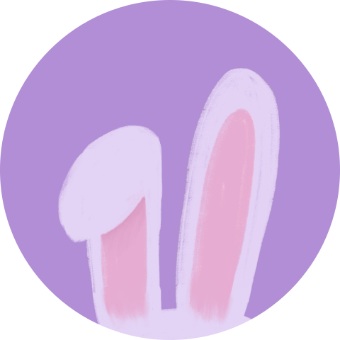 Sluitzegel met Konijnenoren (per vel, 25 stickers op één vel)