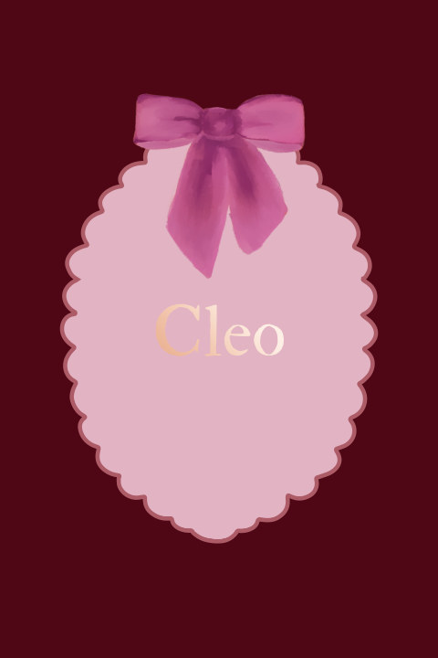 Roze Poster met Strik – Gepersonaliseerde Wanddecoratie