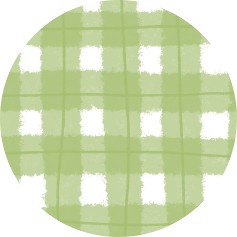 Sluitzegel met groene ruitjes (per vel, 25 stickers op één vel)