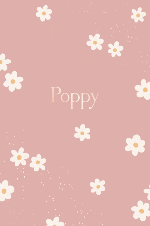 Roze geboortekaartje met lieve bloemetjes en accenten in roségoud