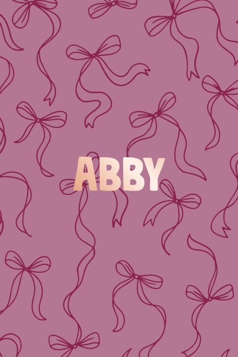 Roze geboortekaartje met bordeauxrode strikjes