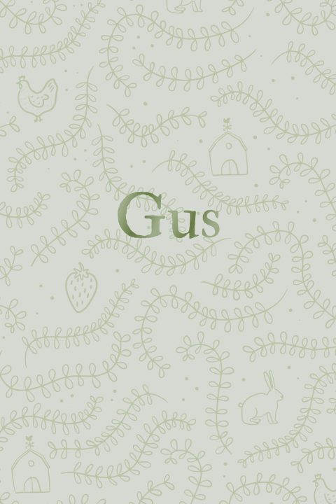 Lichtgroen Geboortekaartje met Boerderij Doodles