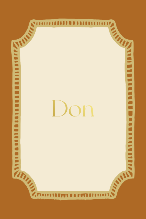 Bruin en groen geboortekaartje met speelse rand