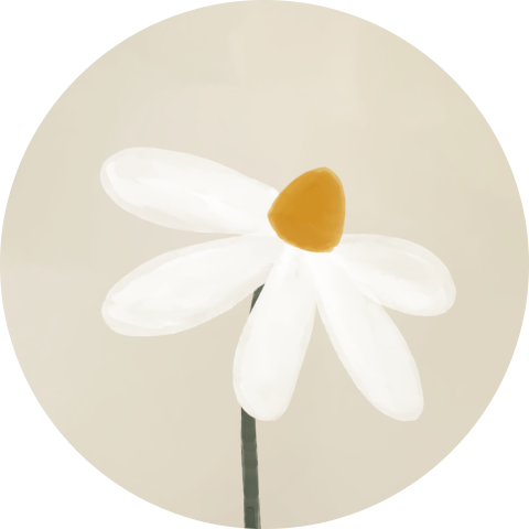 Sluitzegel met witte bloem (per vel, 25 stickers op één vel)