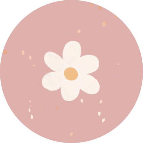 Sluitzegel met bloem en rosegouden spetters (per vel, 25 stickers op één vel)