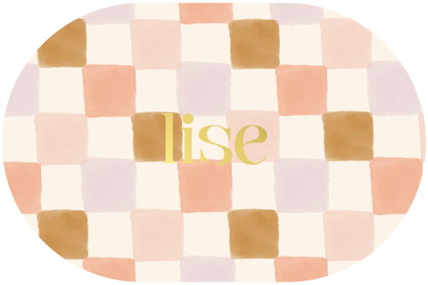 Roze geboortekaartje met checkered patroon