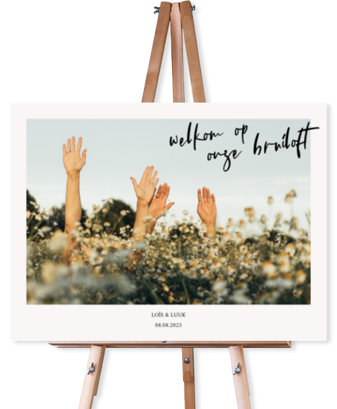 Persoonlijk Welkomstbord met Jouw Favoriete Foto