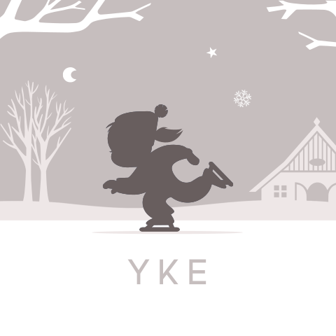 silhouet-meisje-winter-schaatsen-holland
