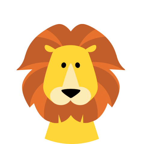 sluitsticker leeuw