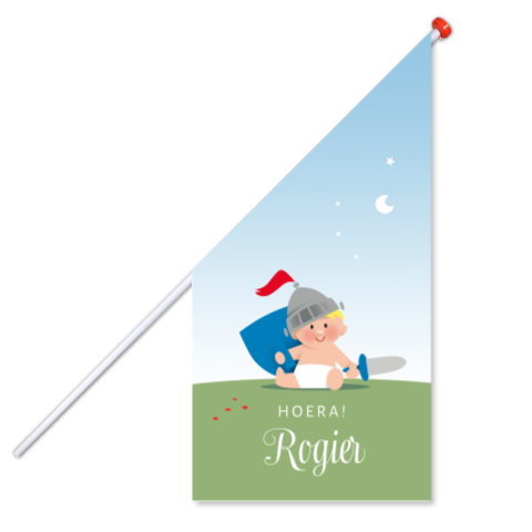 Geboortevlag kleine ridder