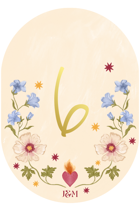 Tafelnummer wilde bloemen